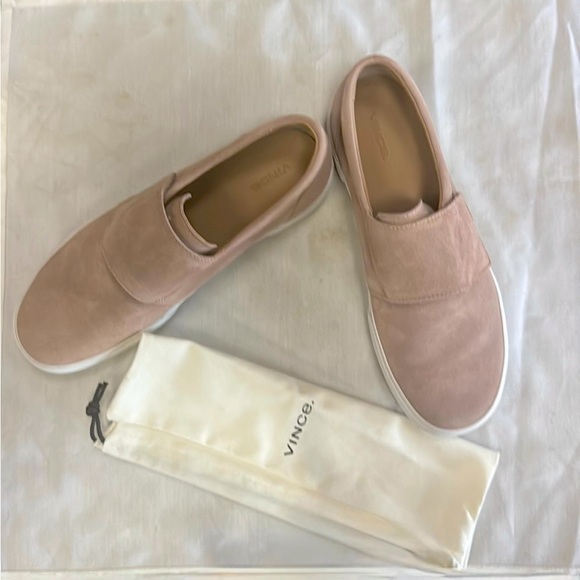 Vince, Pink Slip-On Sneakers - Picture 2 of 9